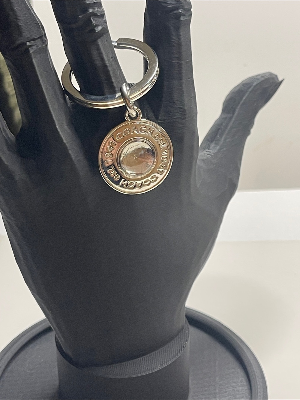 Coach Silver-tone Round Logo Keyring and Coach Pen - Picture 6 of 7